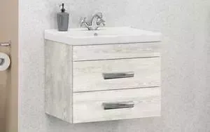 Тумба с раковиной Comforty с Никосия 60 дуб белый (4138879)