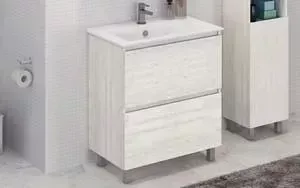 Тумба с раковиной Comforty с Верона 75 дуб белый (4137102)