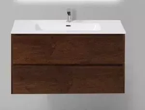 Тумба с раковиной BELBANGO с Pietra 101.5x46 Polissandro (PIETRA-1000-2C-SO-PL, BB1000ETL)