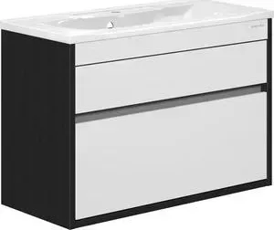 Тумба с раковиной EDELFORM с Константе 100x44,7 венге белая (1-665-14-PR100, 10.010.01000.001)
