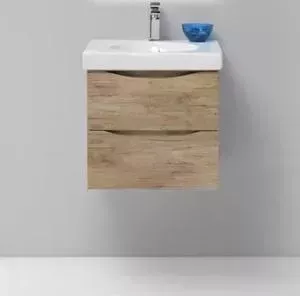 Тумба с раковиной BELBANGO с Fly 50 rovere nature (FLY-500-2C-SO-RN-P, BB500-LV-CER-N)
