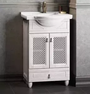 Тумба с раковиной OPADIRIS с Тибет 50 белый (Z0000004397 + Z0000008139)