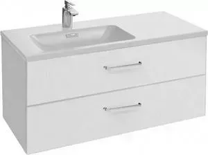 Тумба с раковиной JACOB DELAFON с Vox 100x46x45,2 см, левая, белый (EB2075-R1-N18, EXAC112-Z-00)