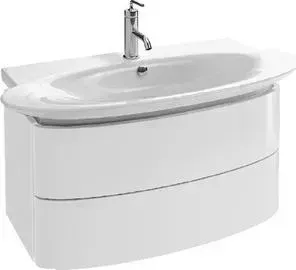 Тумба с раковиной JACOB DELAFON с Presquile 100x50x45,2 см, белый блестящий (EB1104-G1C, E4436-00)