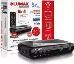 Ресивер цифровой Lumax Тюнер DVB-T2 / DVB-C DV-1108HD