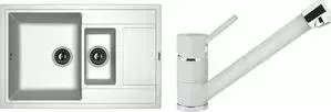 Мойка кухонная и смеситель FLORENTINA и смеситель Липси 780 K жасмин FS (20.250.D0780.201 + 33.27L.1120.201)