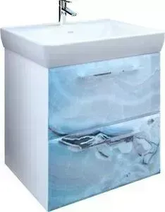 Тумба с раковиной 1Marka с Marka One Visbaden 70 голубой мрамор (4604613335434, 191645)