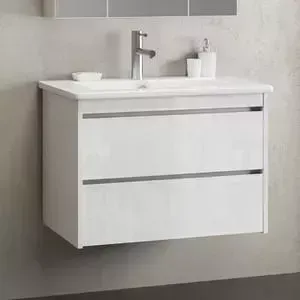 Тумба с раковиной SMILE с Фреш 80 белый (Z0000010431, 640177)