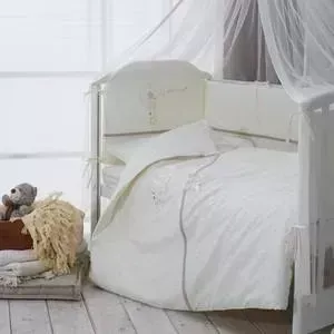 Комплект в кроватку Perina в Le Petit Bebe 3 предмета Молочно-кофейный
