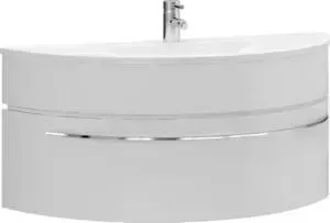 Тумба с раковиной De Aqua с Эскалада 117 белая (186751 + WD 130, WD 130)