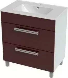 Тумба с раковиной TRITON с Ника 75 вишневый (Н0000020049, Н0000099809)