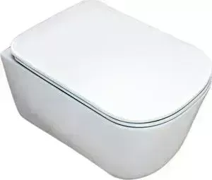 Унитаз подвесной Kerasan Tribeca Slim 5114 безободковый, с сиденьем микролифт