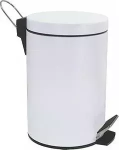 Ведро Wasserkraft для мусора K-635WHITE с педалью 5 л