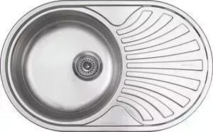 Мойка кухонная ZIGMUND SHTAIN Kreis OV 780.8 polished с сифоном (4250055638048)