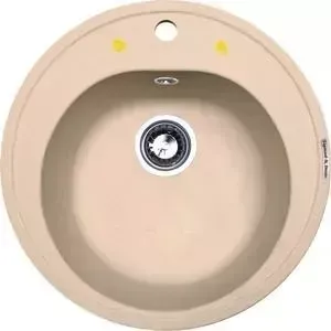 Мойка кухонная ZIGMUND SHTAIN Kreis 505 топленое молоко (4250055631612)