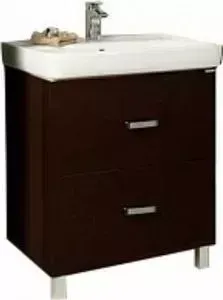 Тумба с раковиной АКВАТОН с Америна 60 Н темно-коричневая (1A1692K1AM430)