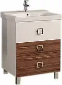 Тумба с раковиной АКВАТОН с Стамбул 65 М эбони темный (1A1458K0ST560)