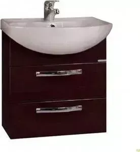Тумба с раковиной АКВАТОН с Ария 50 М темно-коричневая (1A1400K0AA430)