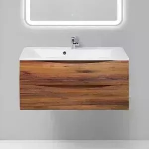 Тумба с раковиной BELBANGO с Marino 100 rovere ciliegio (MARINO-1000-2C-SO-RC-P, BB1000/445-LV-MR-PR)