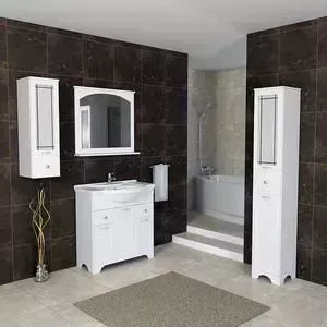 Мебель для ванной Dreja Antia 85 3 дверки, 2 ящика, белый