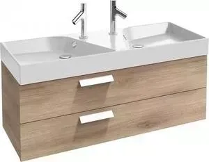 Тумба с раковиной JACOB DELAFON с Rythmik 119,5x45x42,4 см, квебекский дуб (EB1305-E10, EXM112-Z-00)
