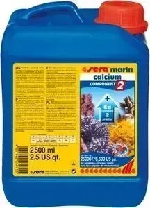 Препарат SERA MARINE CALCIUM COMPONENT 2 pH-Buffer насыщение воды кальцием для морских аквариумов 2,5л