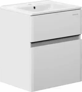 Тумба с раковиной EDELFORM с Амата 60,9x47 белая (35641, QDR60SLWB01)