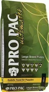 Сухой корм PRO PAC Ultimates Large Breed Puppy Holistic Chicken Brown Rice Formula с курицей и коричневым рисом для щенков крупных пород 12кг: характе
