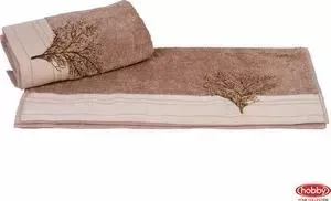 Полотенце Hobby home collection Infinity 70x140 см светло-коричневый (1501001175)