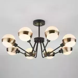 Потолочная люстра EUROSVET 70093/8 черный