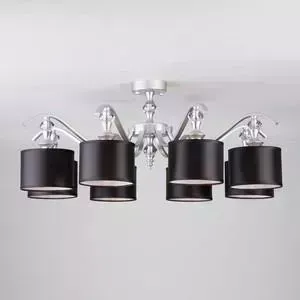 Потолочная люстра EUROSVET 60070/8 серебро