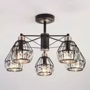 Потолочная люстра EUROSVET 70075/5 черный
