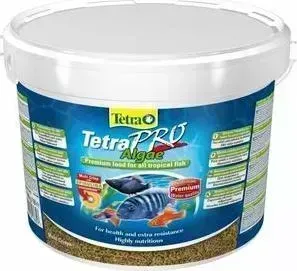 Корм Tetra Pro Algae Crisps Premium Food for All Tropical Fish чипсы со спирулиной для всех видов тропических рыб 10л