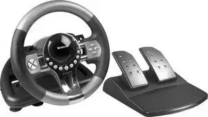 Игровой руль DEFENDER Forsage GTR USB, 12 кнопок, рычаг передач (64367)