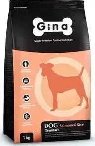 Сухой корм Gina Denmark DOG Salmon Rice с лососем и рисом для взрослых собак 18кг (400116.3)