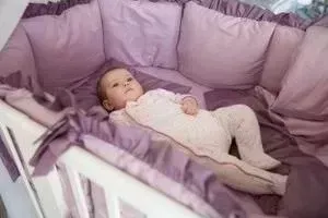 Комплект By Twinz для круглой кроватки 7 пр. Черничный Мусс