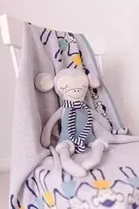 Одеяло Bizzi Growin Cheeky Monkey 75*100 вязанное BG019