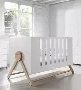 Кроватка детская Micuna Swing Big Relax 140*70 white/water wood