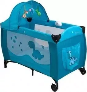 Манеж Coto Baby кровать Samba Lux Голубой 3