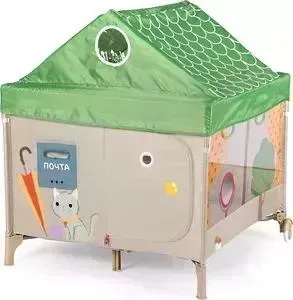 Манеж HAPPY BABY ALEX HOME с лампой GREEN