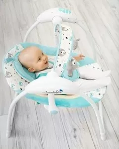 Фото №0 Электронные качели AmaroBaby Swinging Baby TURQUOISE (бирюзовый)