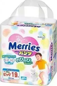 Трусики MERRIES Big (12-22 кг) 19 шт 4901301-509116