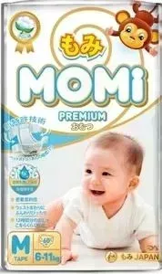 Подгузники Momi M ( 6-11 кг) 60 шт. 4573726-789277