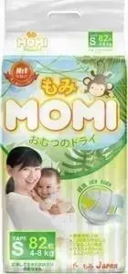 Подгузники Momi S ( 4-8 кг) 82 шт 4573726-789123