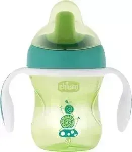 Поильник CHICCO Training Cup (полу носик), 1 шт , 6 мес+, 200 мл, красный, 340624119