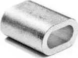Зажим троса ЗУБР DIN 3093 алюминиевый 5мм ТФ6 2 шт (4-304476-05)