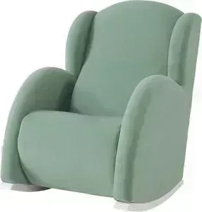 Кресло Micuna качалка Wing/Flor white/mint