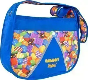 Сумка Pituso для мамы на коляску CARAMEL NEW BAG цвет васильковый/принт карамелька 201611