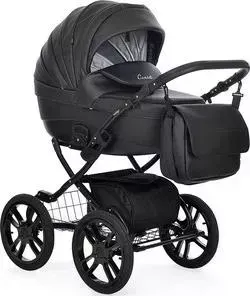 Коляска 2 в 1 Indigo 2 в 1 CAMILA 18 S Plus "14" Cs 30 (черная кожа)