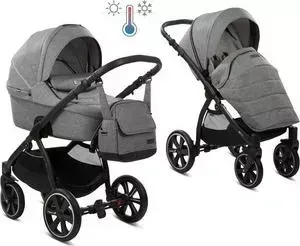 Коляска 2 в 1 Noordi 2 в 1 Fjordi Sport NEW с термолюлькой (Grey 814) (123384)